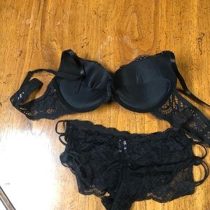 Black True by Rue21 Bra and Pantie Set